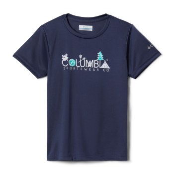 Columbia T-Shirt Meisjes, Bellator Basin Donkerblauw, 91CTQYXDA